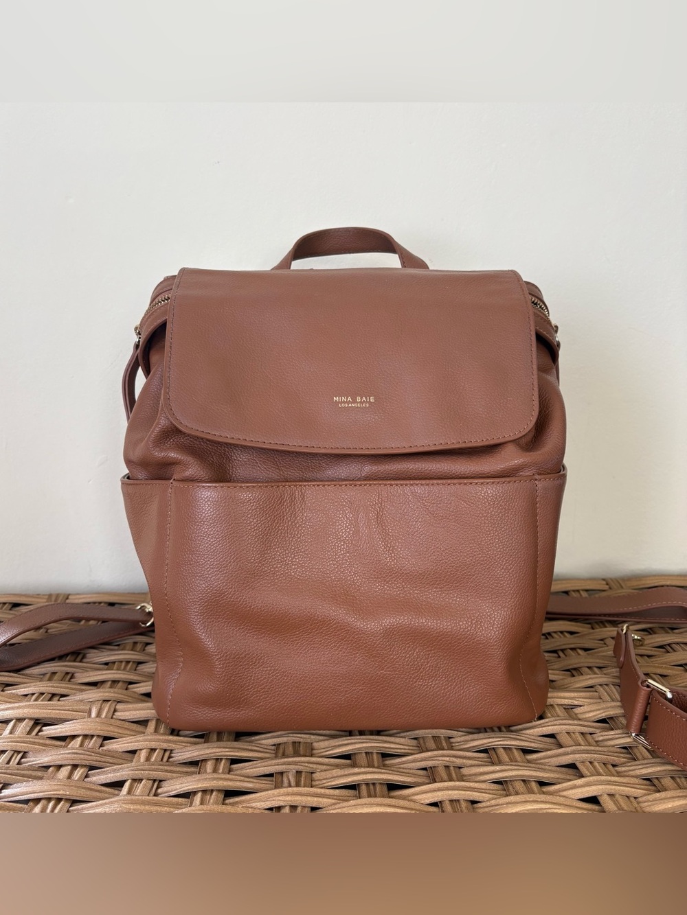 Mina Baie Leather Kinney Backpack